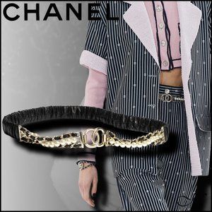 New 2021 Authentic CHANEL CC Pearl Leather Belt 75/30